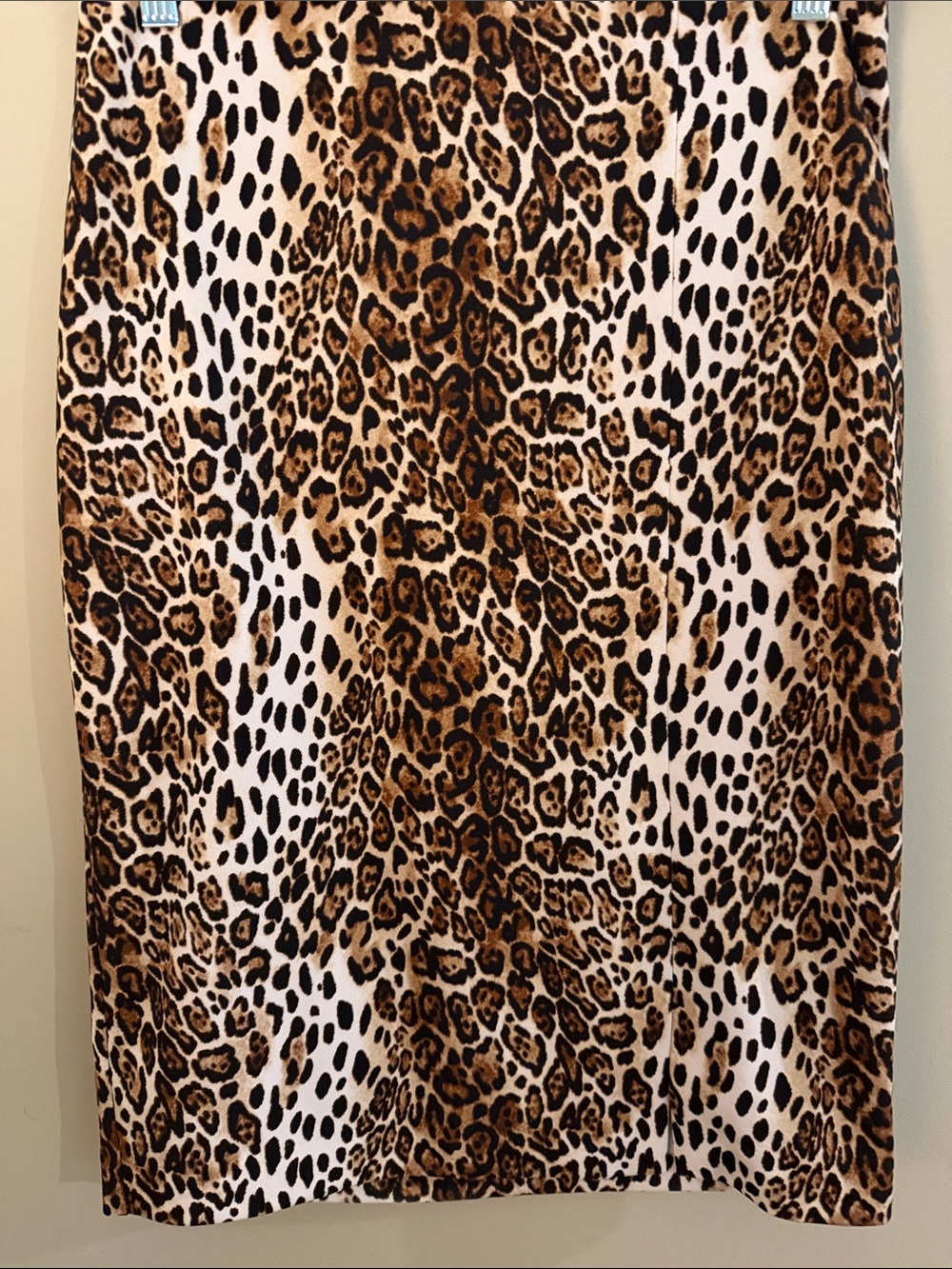 WHBM Leopard Print Pencil Skirt - Brown Size 8